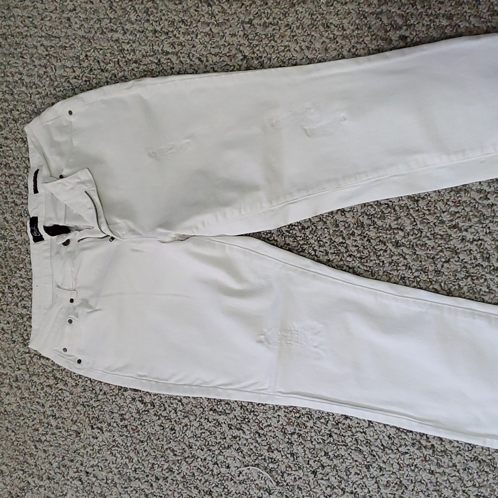 women's white jeans skinny size 18